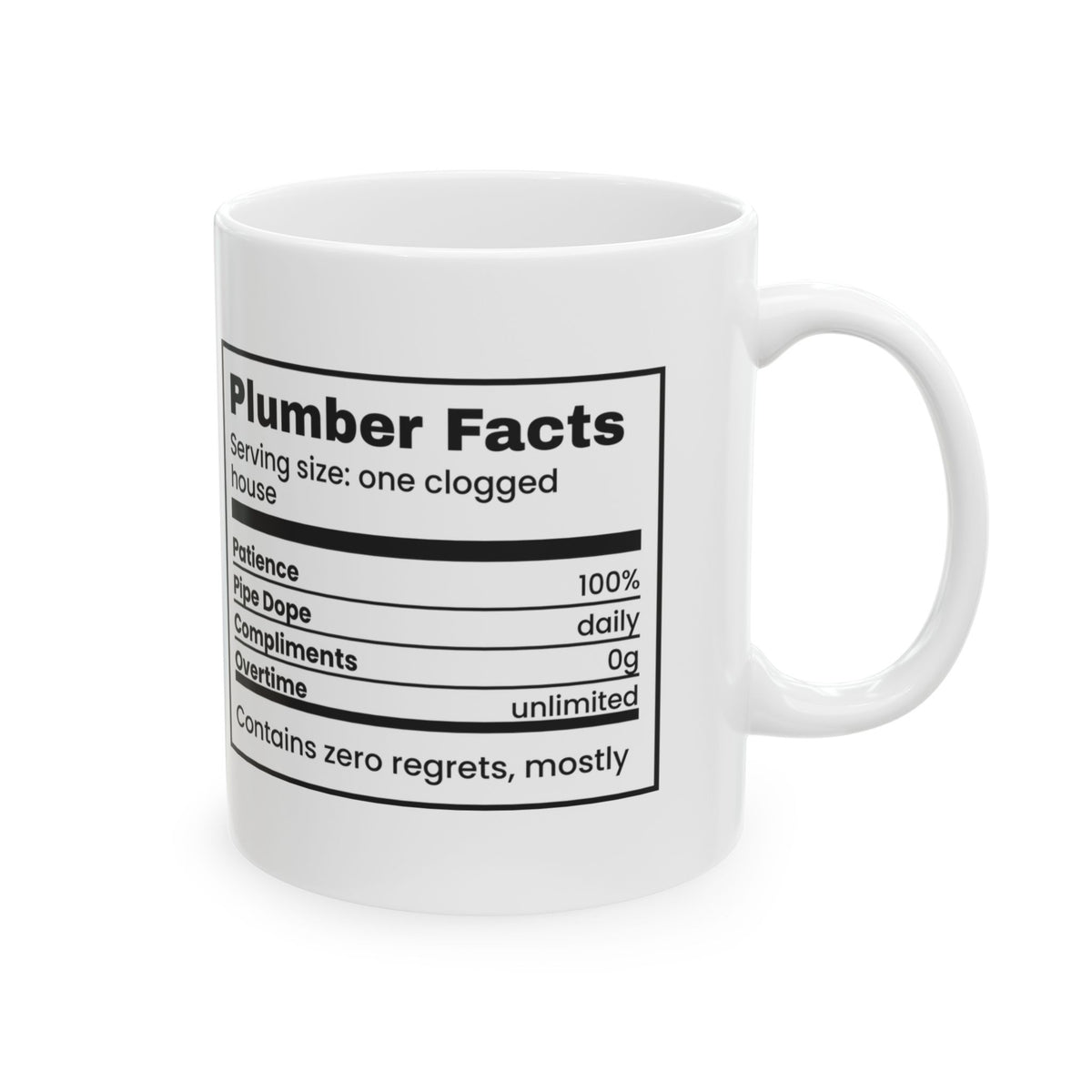 Plumber Facts Coffee Mug For Dad