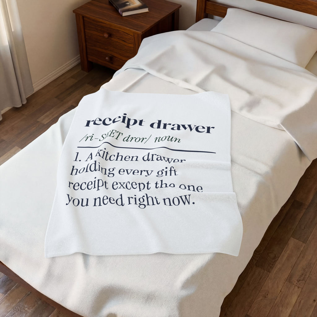 Funny Christmas Throw Blanket Receipt Drawer Definition For Shoppers