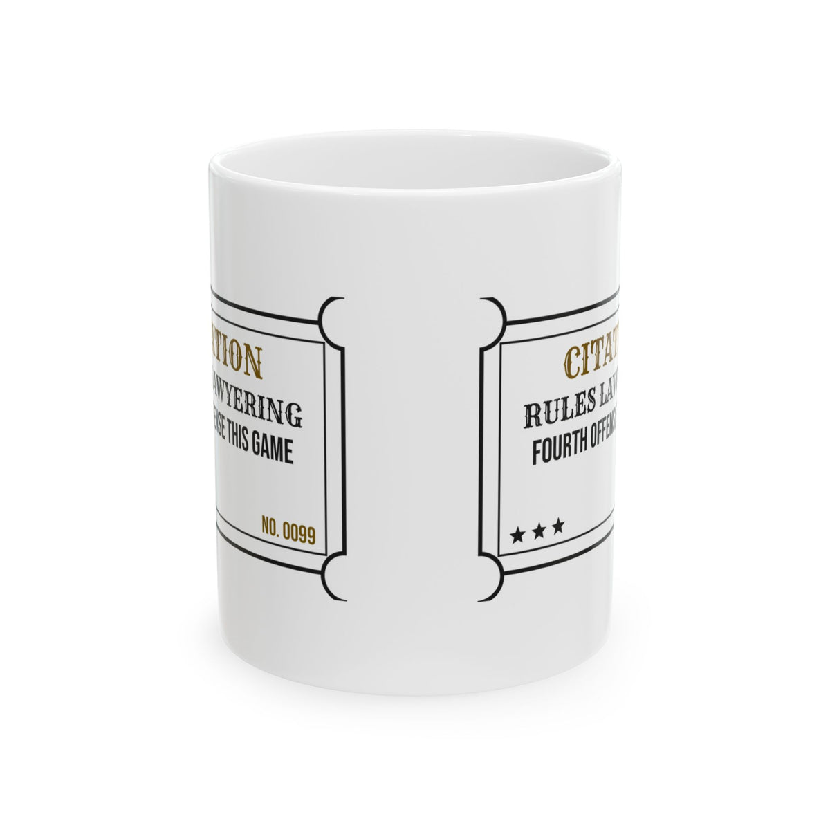 Citation Rules Lawyering Coffee Mug For Board Gamers