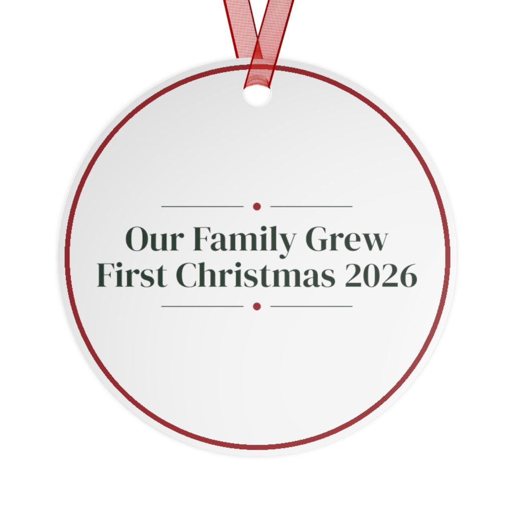 Babys First Christmas Ornament 2026 Our Family Grew