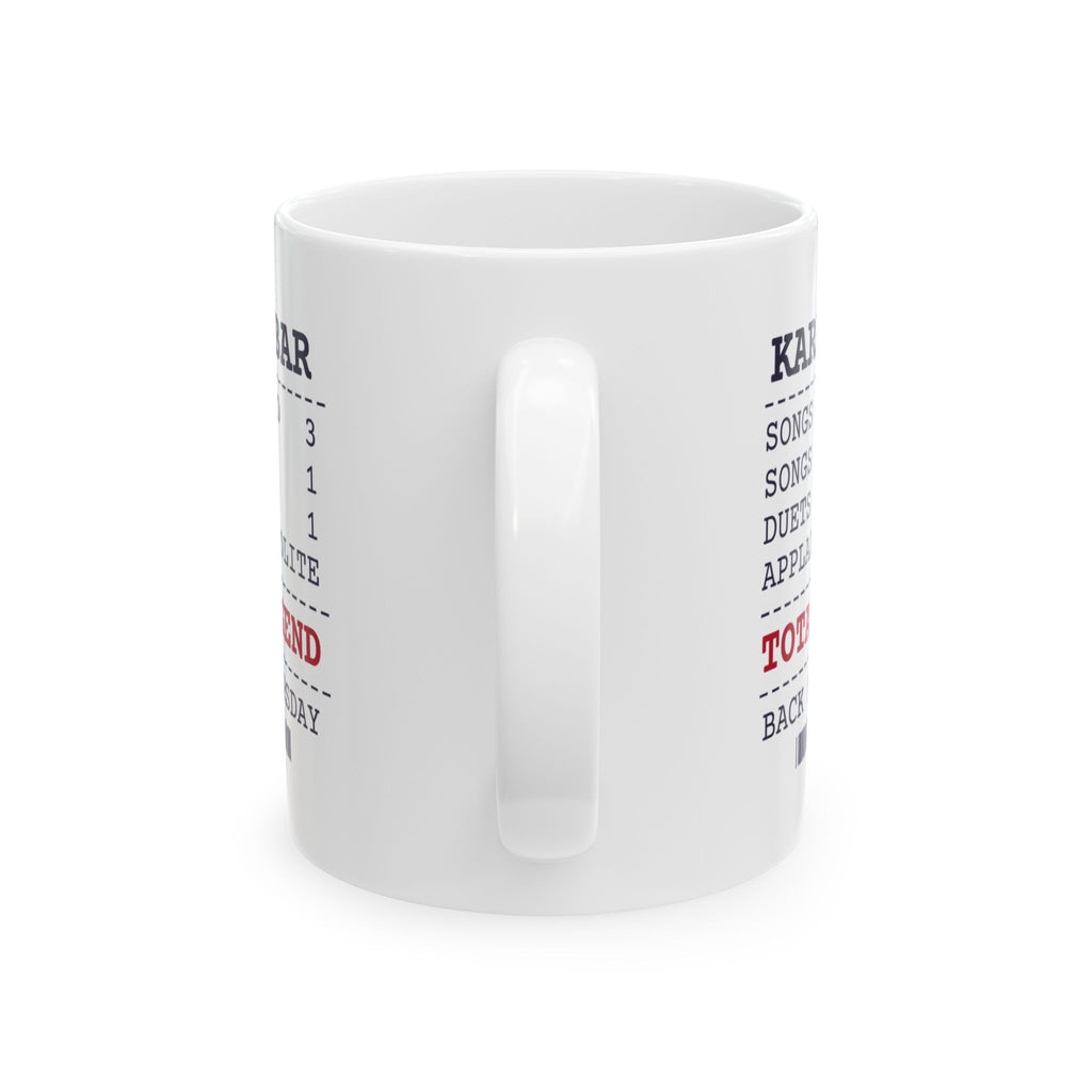 Funny Karaoke Coffee Mug Karaoke Bar Receipt