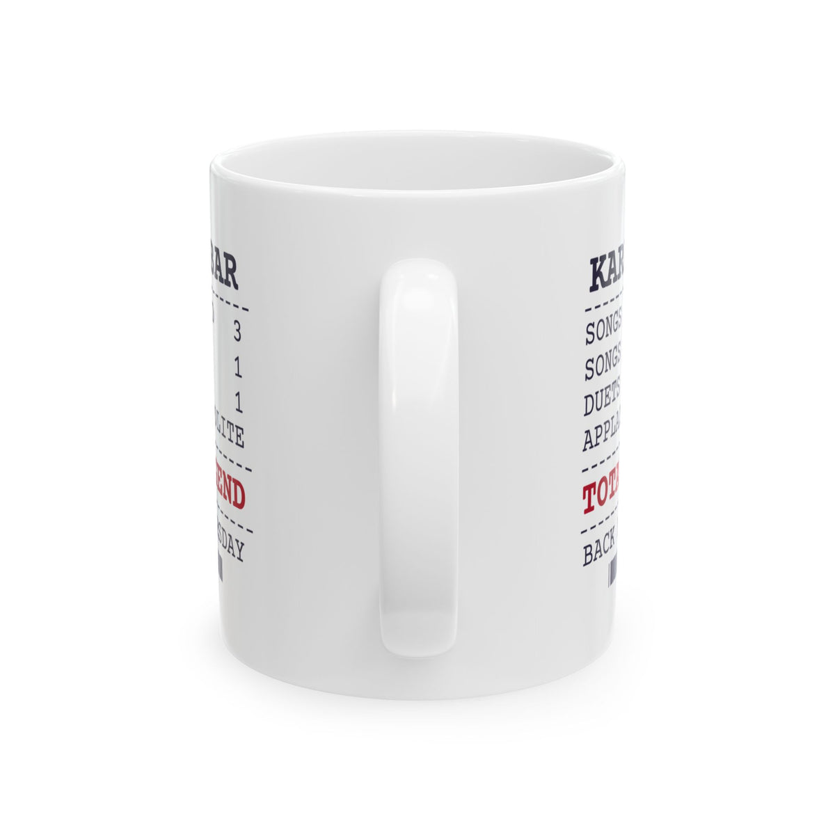 Funny Karaoke Coffee Mug Karaoke Bar Receipt