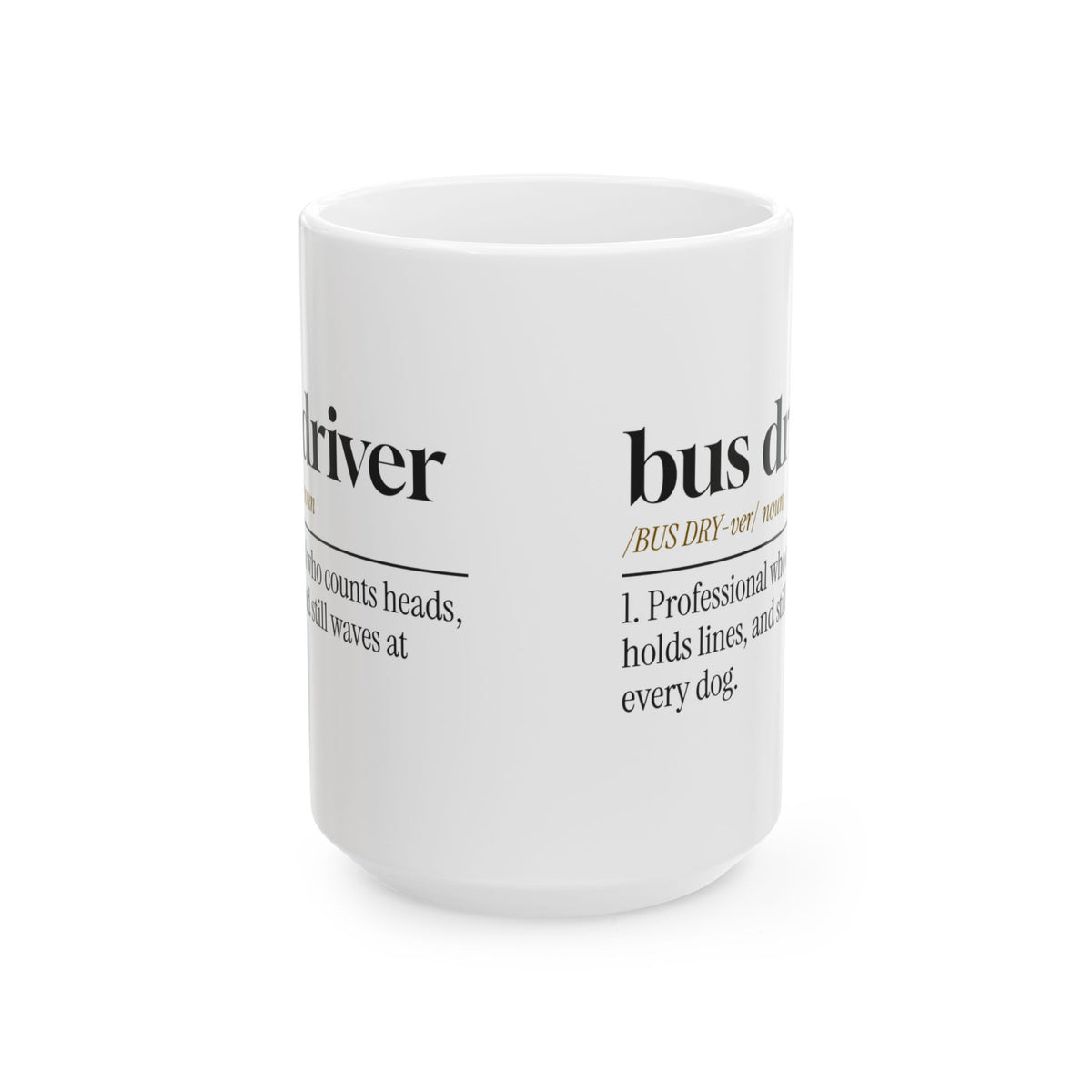 Funny Bus Driver Coffee Mug Counts Heads For Bus Drivers