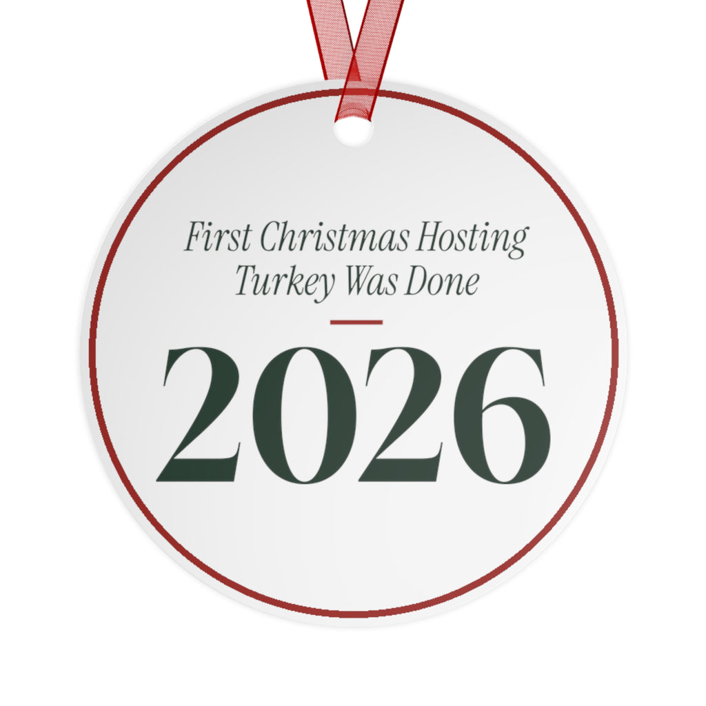 Funny Christmas Ornament First Christmas Hosting Turkey Was Done 2026