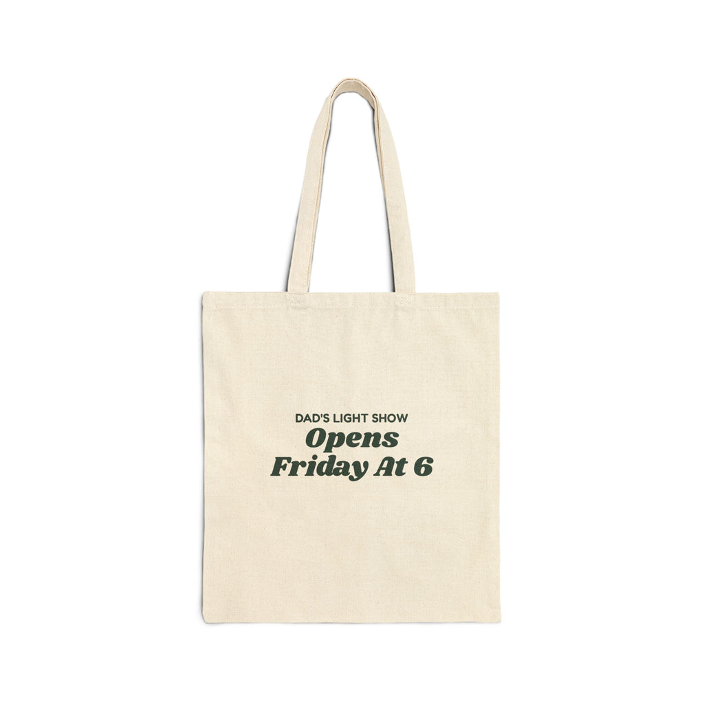 Funny Christmas Tote Bag Dad's Light Show Opens Friday At 6 For Dad
