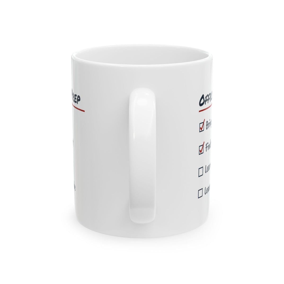 Funny Office Christmas Coffee Mug Office Party Prep Checklist