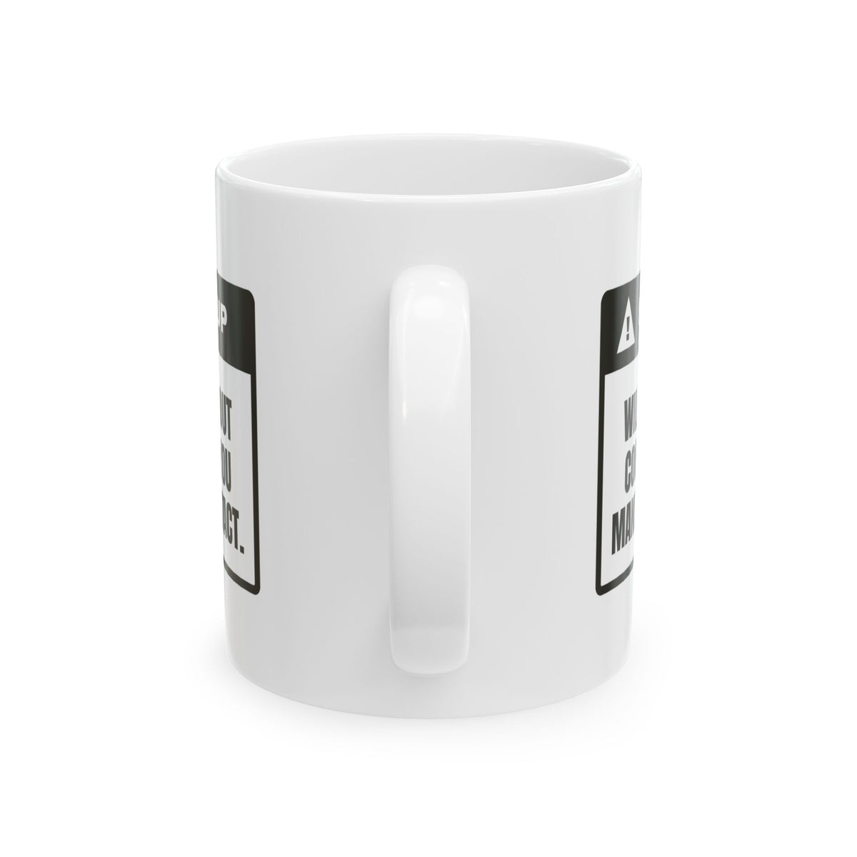 Funny Gardening Coffee Mug Heads Up Will Talk About Compost