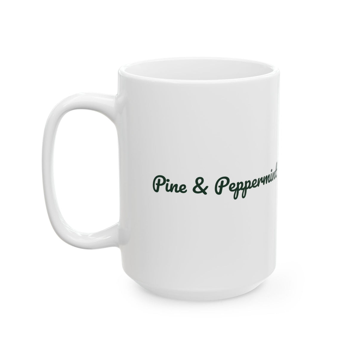 Christmas Coffee Mug Pine And Peppermint Cozy Winter Mug