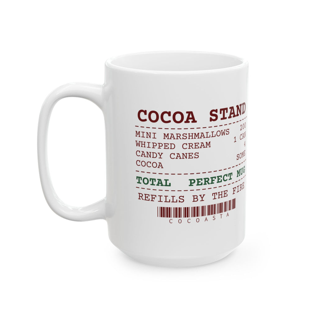 Funny Hot Cocoa Coffee Mug Cocoa Stand Receipt For Marshmallow Fans