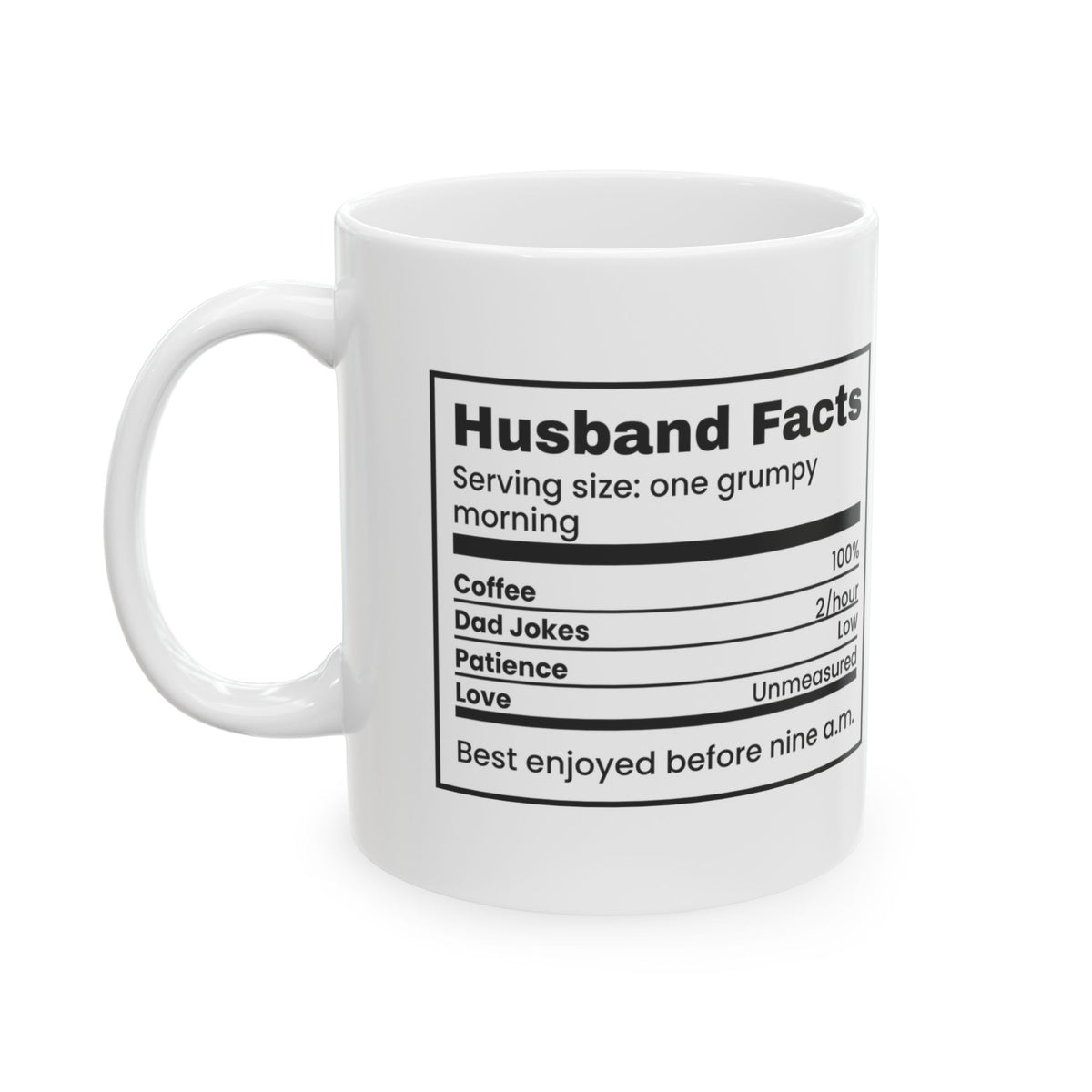 Husband Coffee Mug Best Before 9am