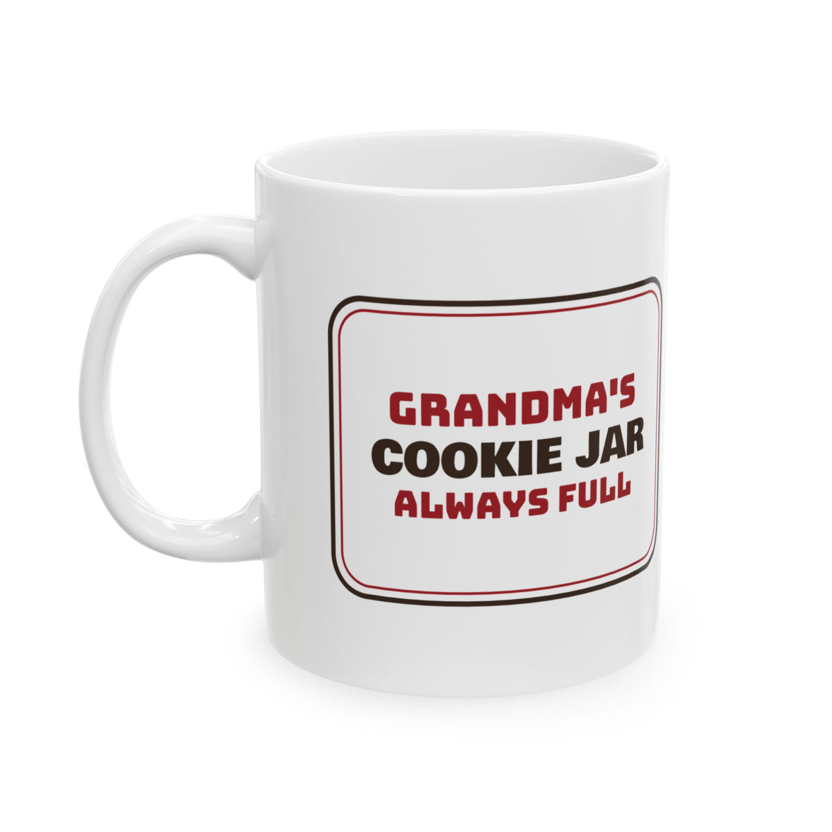 Christmas Coffee Mug For Grandma Grandma's Cookie Jar Always Full