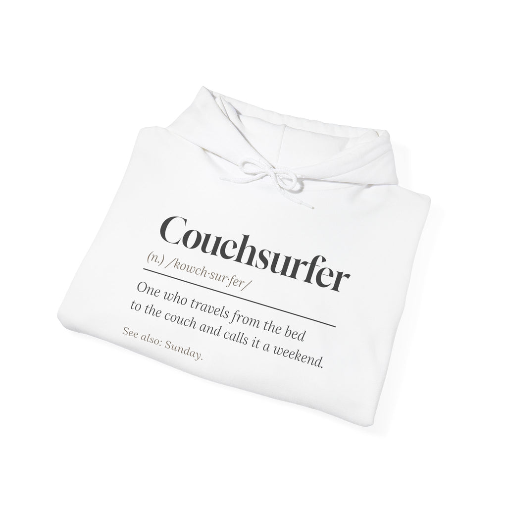 Funny Lazy Weekend Hoodie Couchsurfer Definition