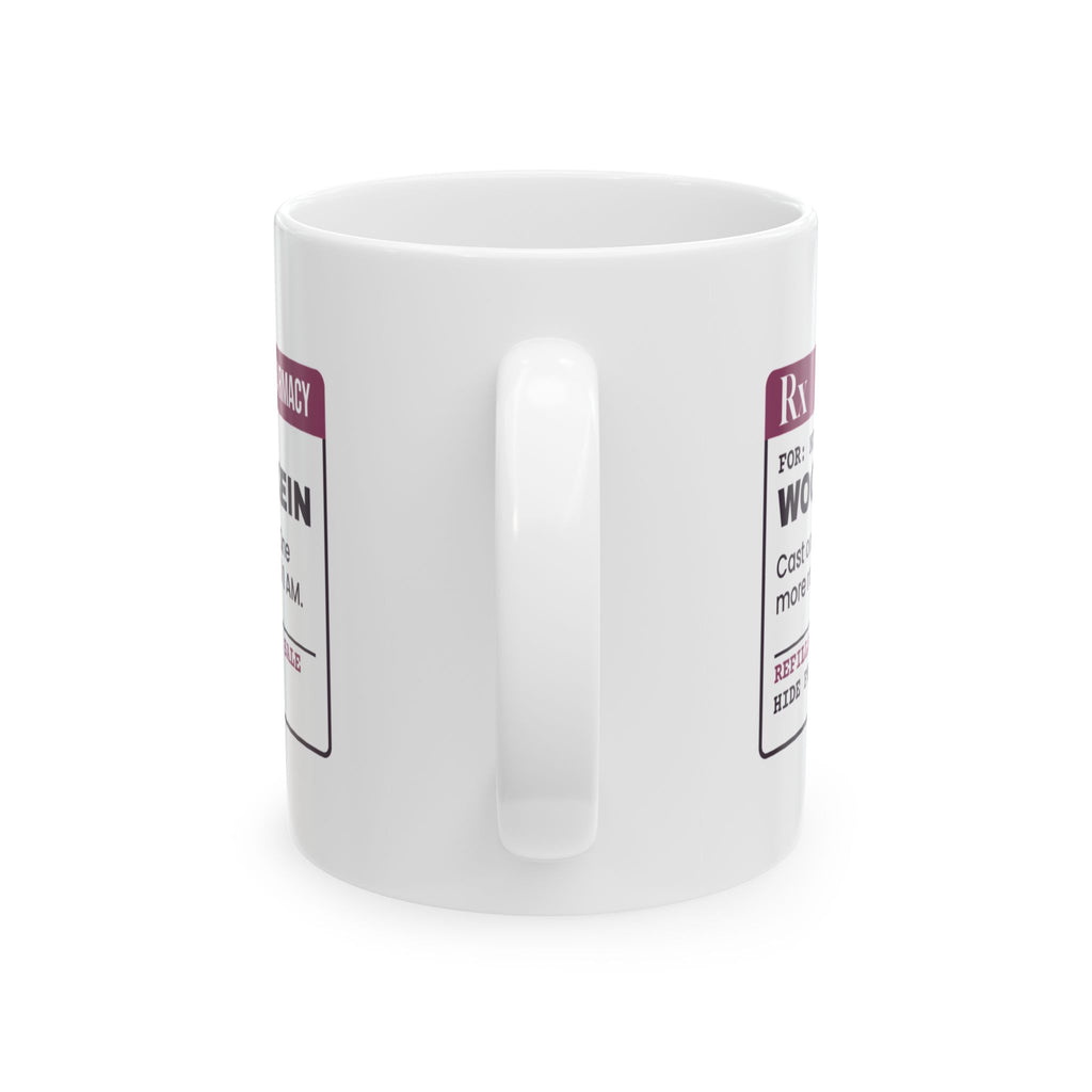 Funny Knitting Coffee Mug One More Row Until 1 AM Prescription
