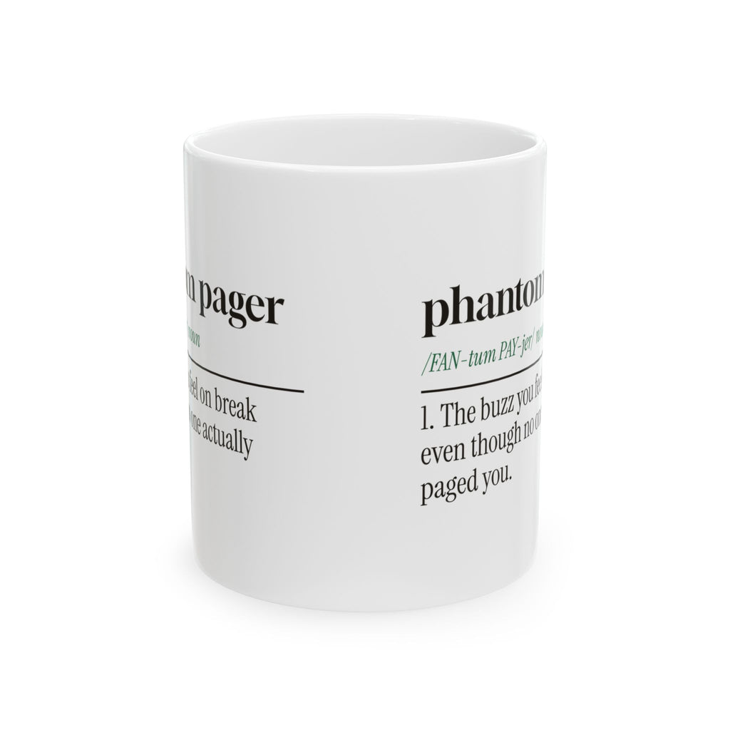 Spooky Nurse Coffee Mug Phantom Pager Definition For Nurses