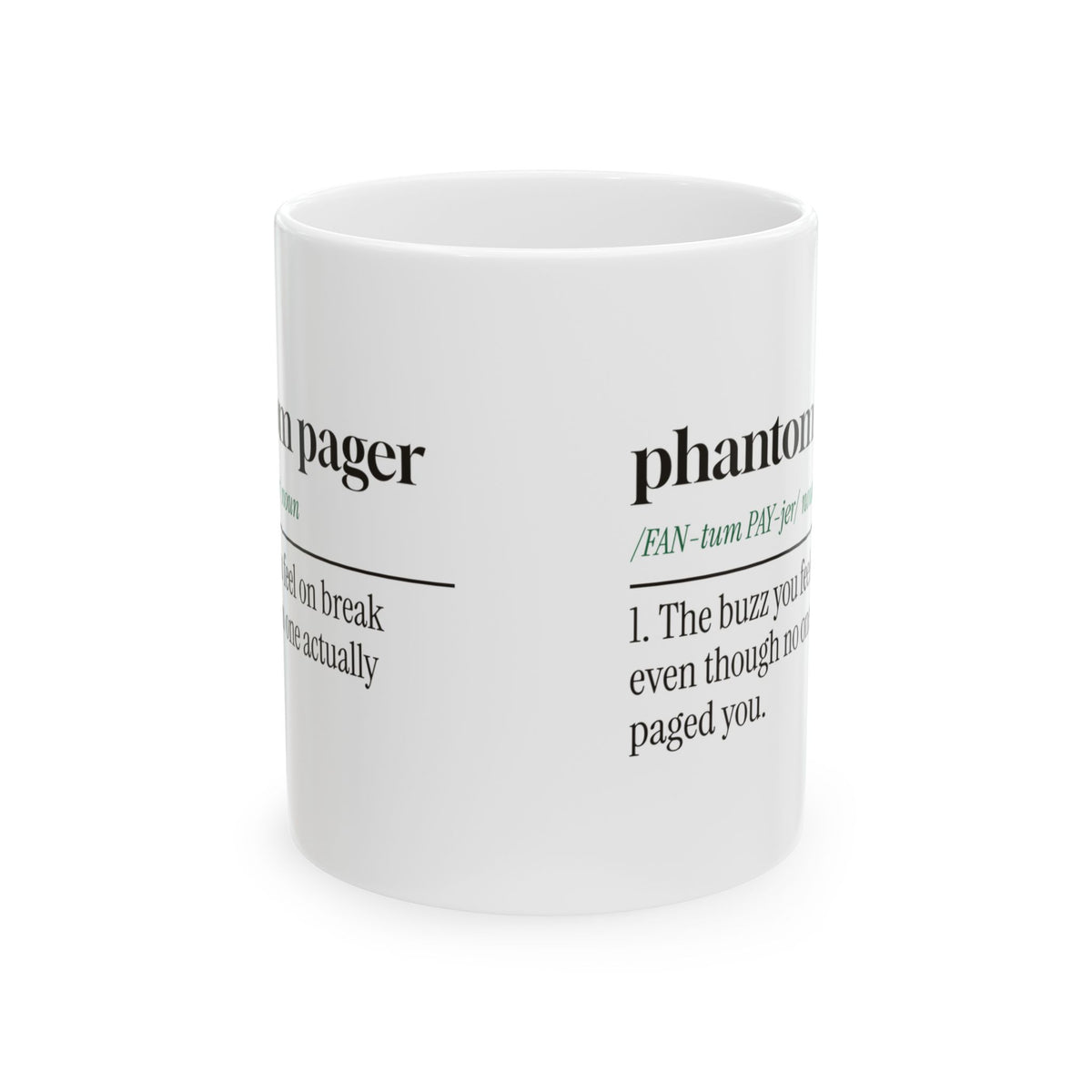 Spooky Nurse Coffee Mug Phantom Pager Definition For Nurses