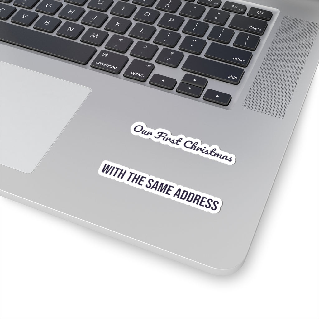 Newlywed Christmas Sticker Our First Christmas With The Same Address
