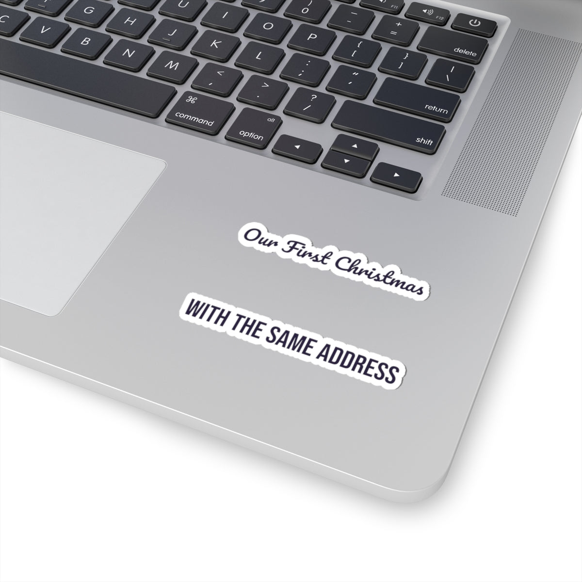 Newlywed Christmas Sticker Our First Christmas With The Same Address