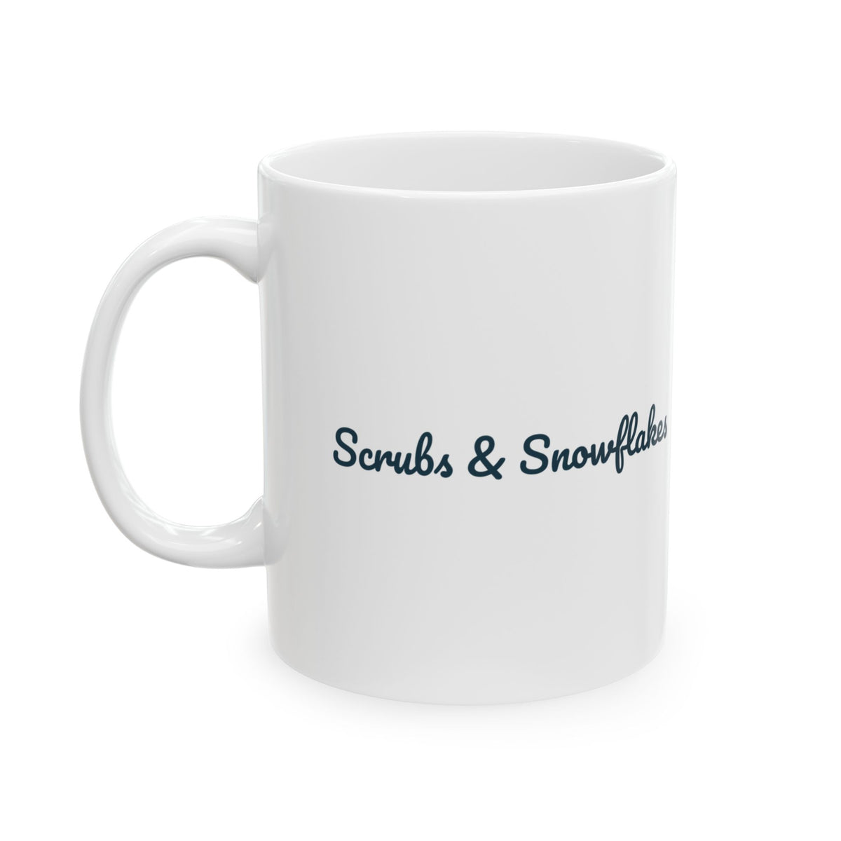 Christmas Nurse Coffee Mug Scrubs And Snowflakes For Nurses