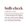 Funny Christmas Lights Dad Sticker Bulb Check Definition