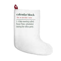 Funny Office Christmas Stocking Calendar Block Dictionary
