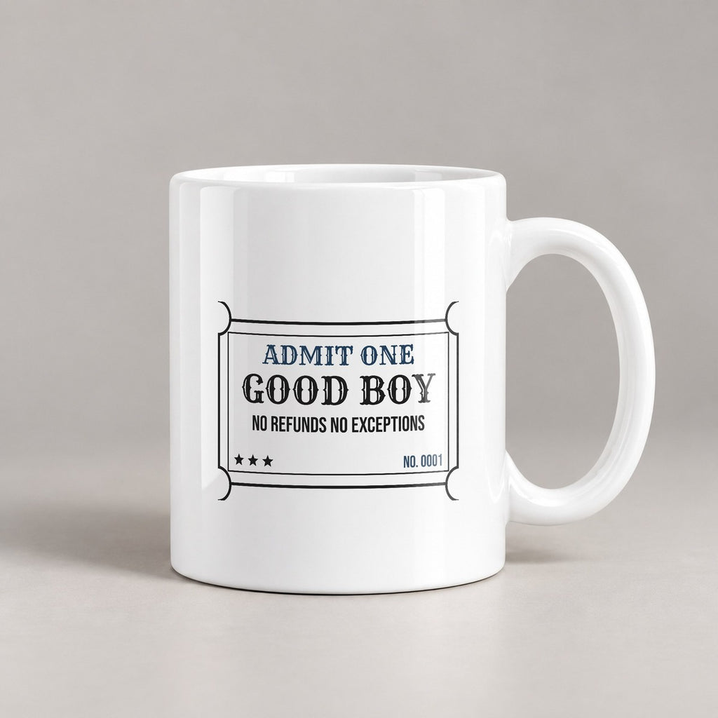 Dog Dad Coffee Mug Admit One Good Boy - photo 2