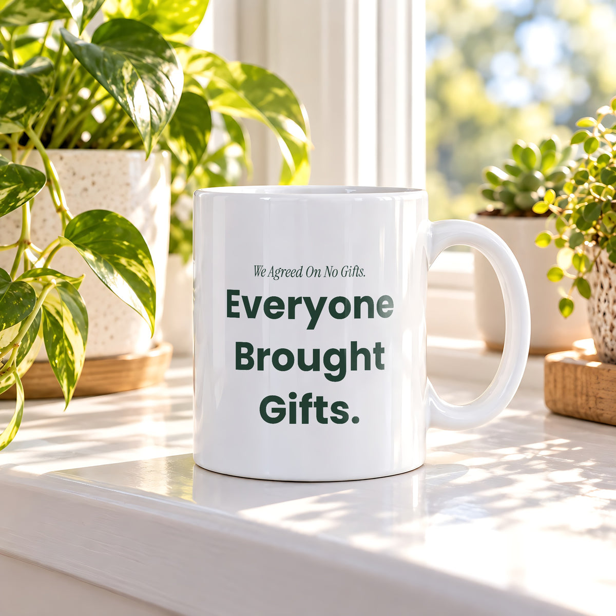 Funny Christmas Coffee Mug We Agreed On No Gifts Matching Family Set - photo 3