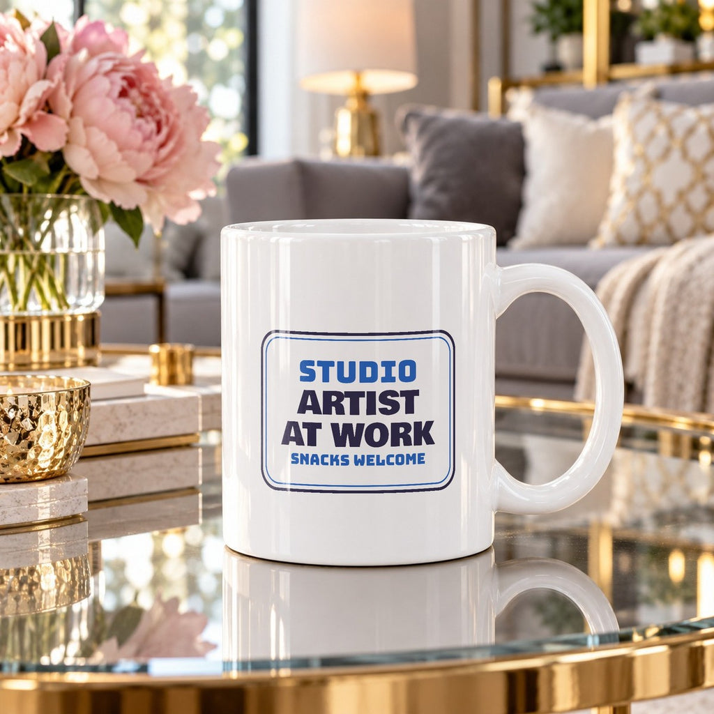 Artist Coffee Mug Artist At Work Snacks Welcome Studio Sign - photo 2