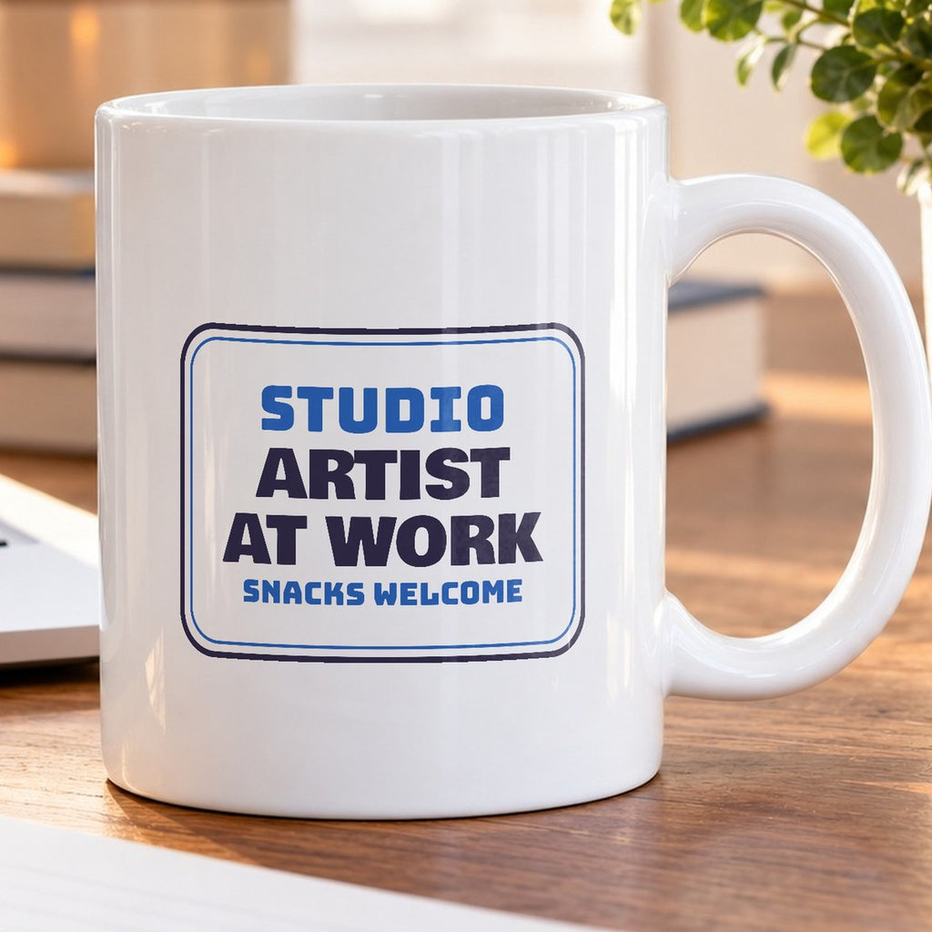Artist Coffee Mug Artist At Work Snacks Welcome Studio Sign - photo 5