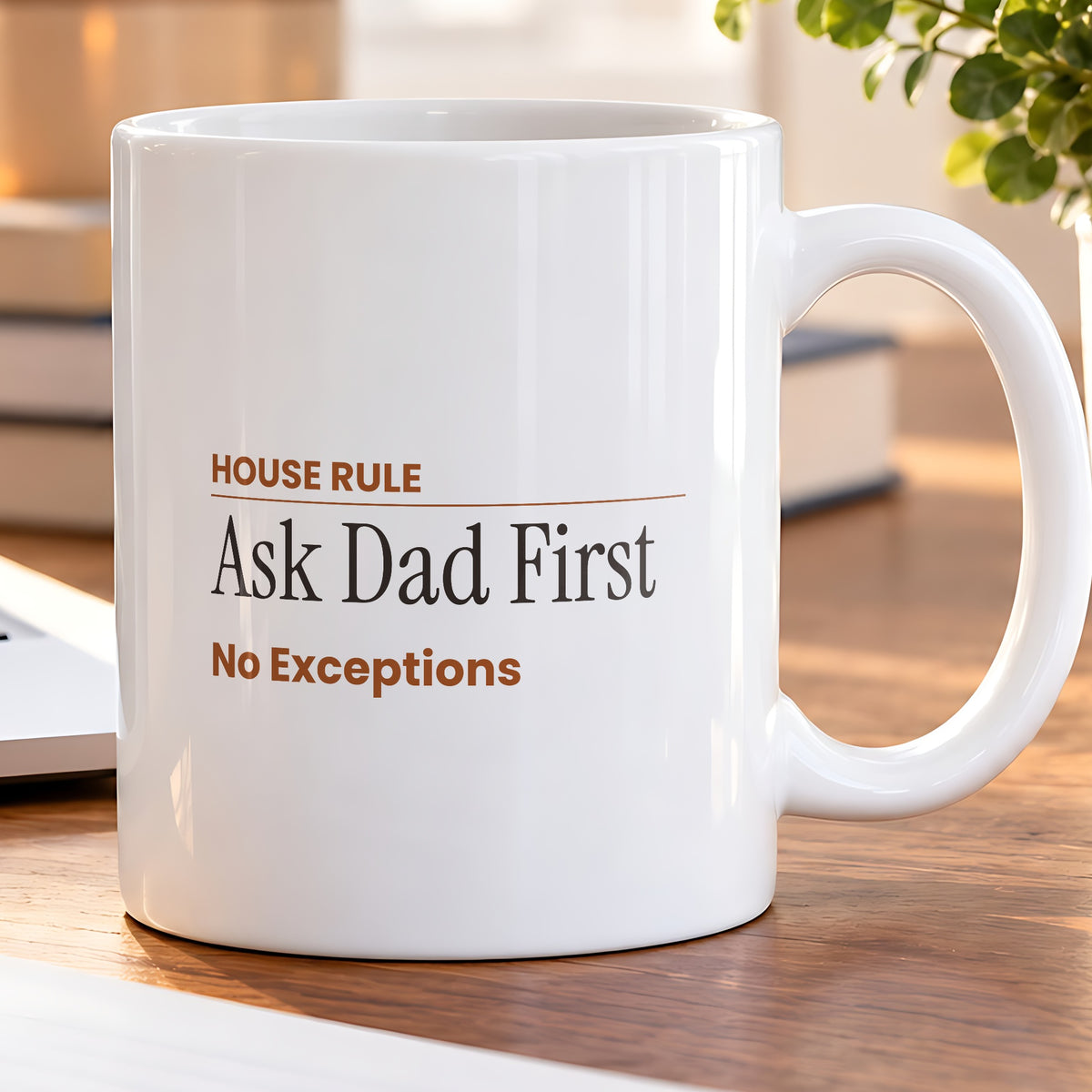 Stepdad House Rule Coffee Mug Ask Dad First For Dads - photo 5