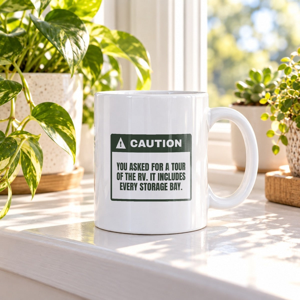 Funny RV Coffee Mug Asked For A Tour Saw Every Storage Bay - photo 2