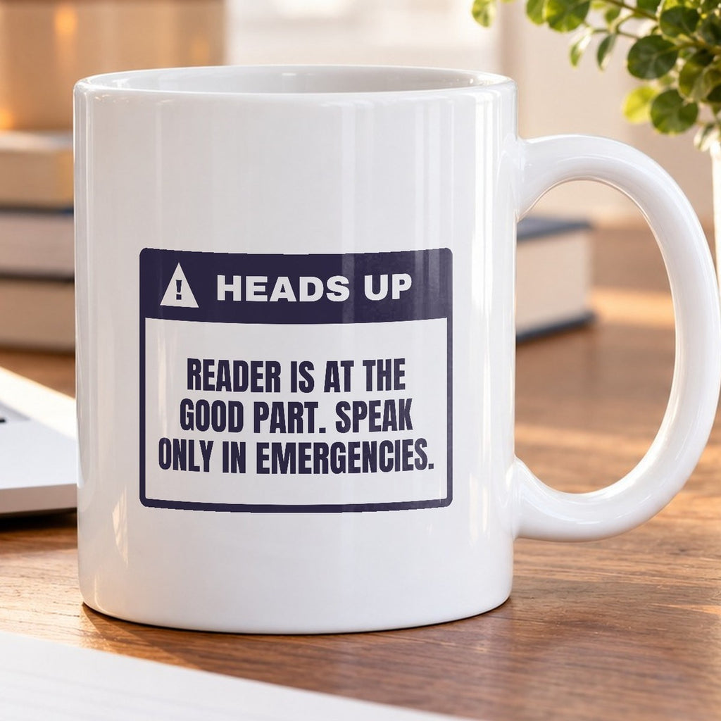 Funny Book Lover Coffee Mug At The Good Part Emergencies Only - photo 5
