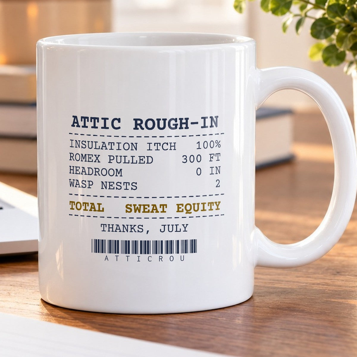 Funny Electrician Coffee Mug Attic Rough-In Receipt For Electricians - photo 5