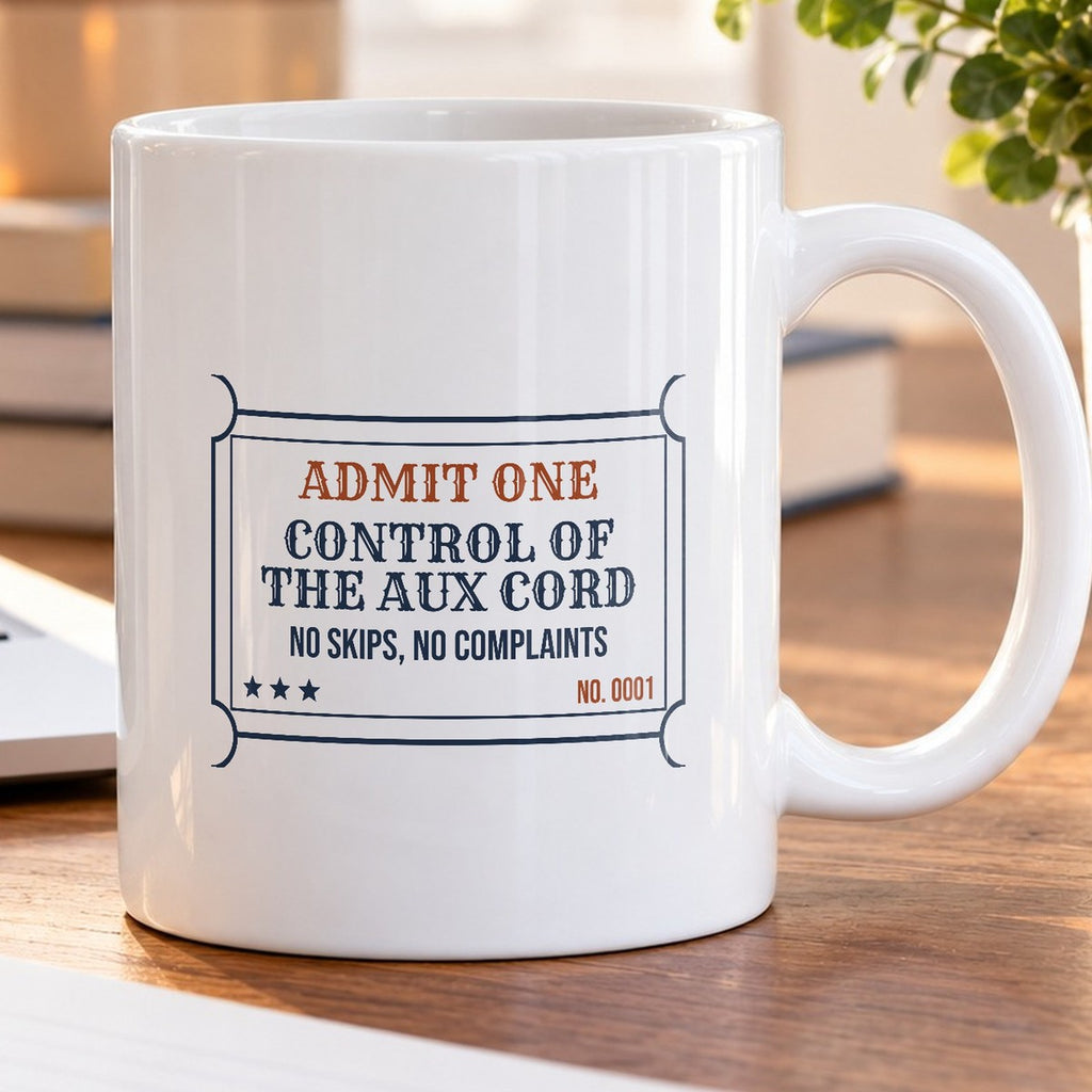 Aux Cord Control Coffee Mug Admit One - photo 5