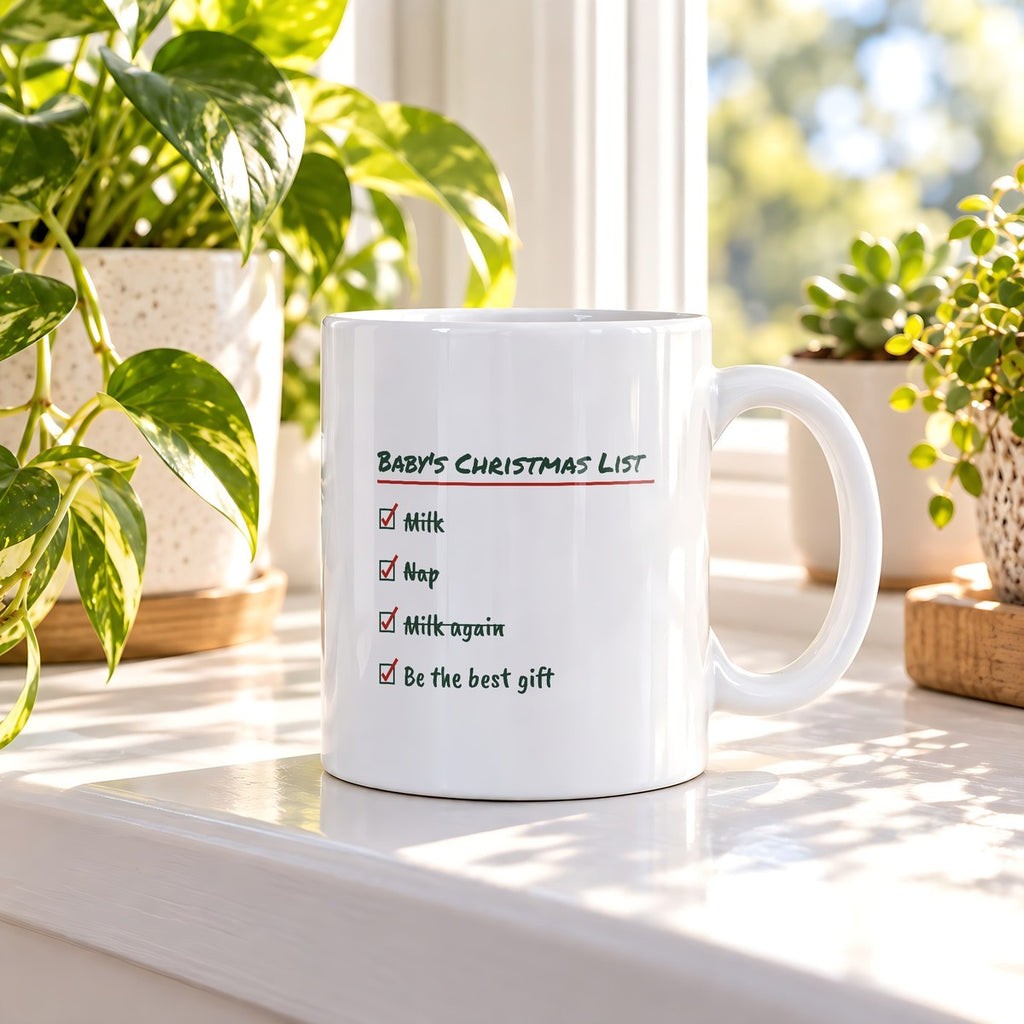 Baby's First Christmas Coffee Mug Baby's Christmas List For New Parents - photo 1
