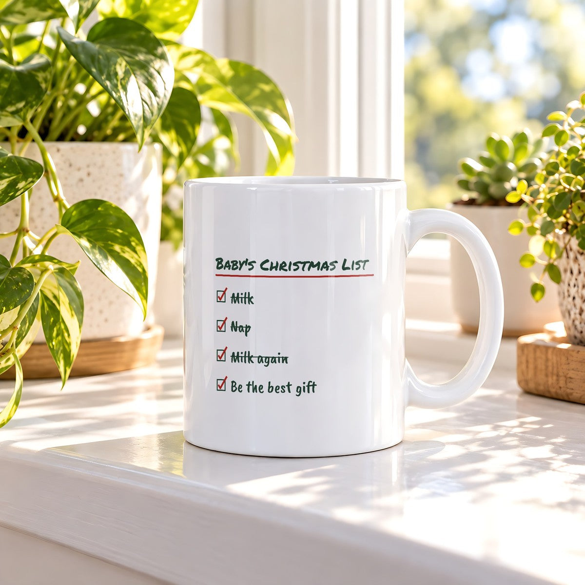 Baby's First Christmas Coffee Mug Baby's Christmas List For New Parents - photo 1