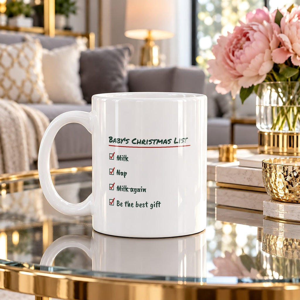 Baby's First Christmas Coffee Mug Baby's Christmas List For New Parents - photo 4
