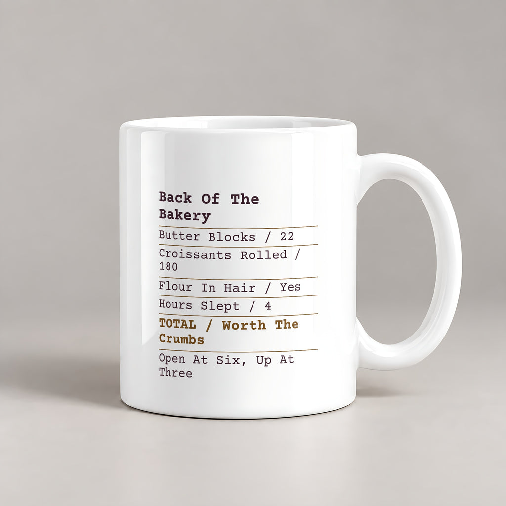 Funny Baker Coffee Mug Back Of The Bakery Receipt For Bakers - photo 3