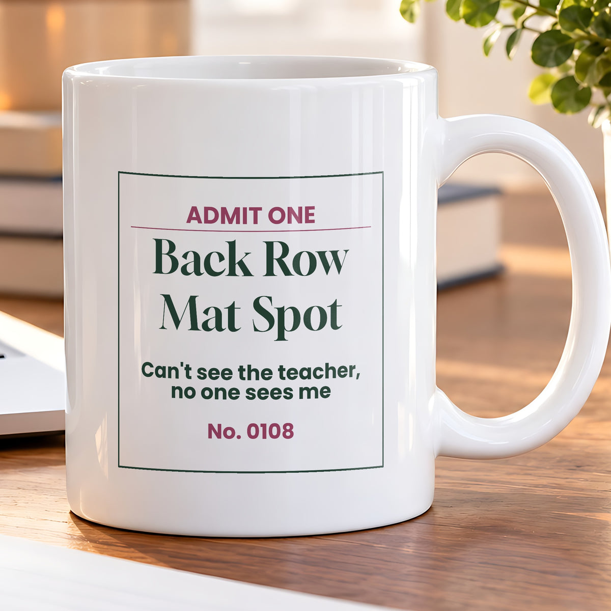 Funny Yoga Coffee Mug Back Row Mat Spot Ticket For Yogis - photo 5