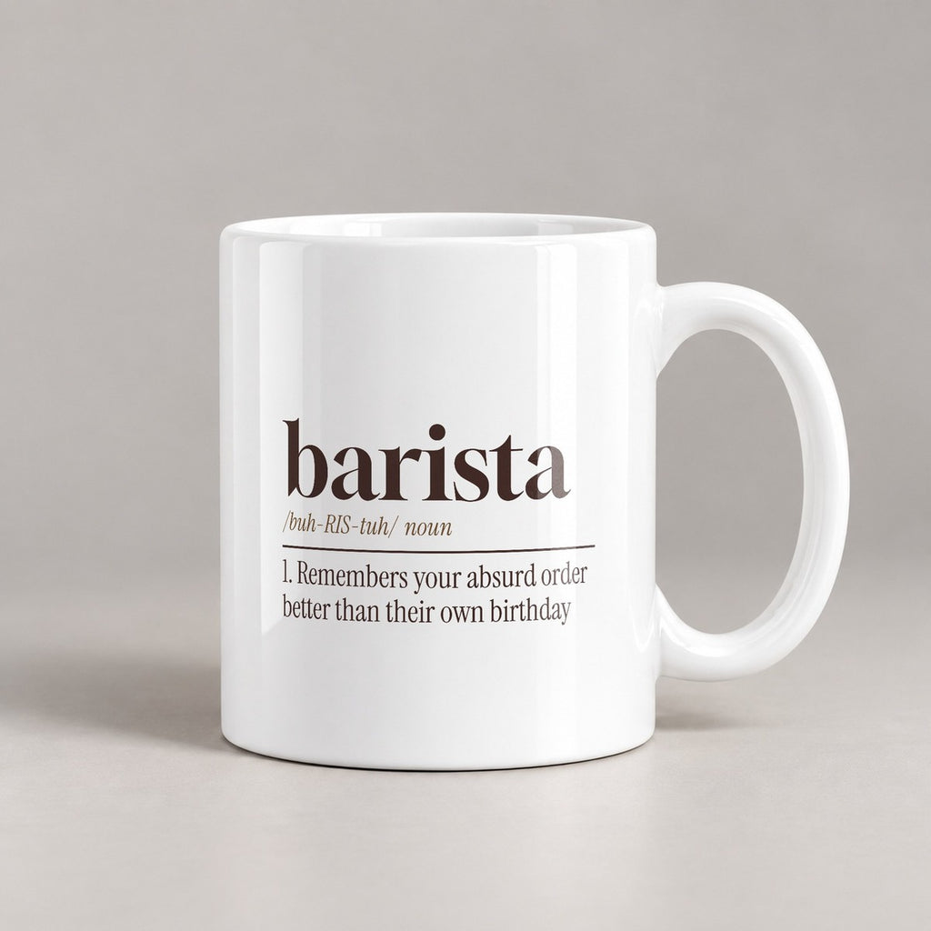 Barista Coffee Mug Remembers Orders Forgets Names - photo 2