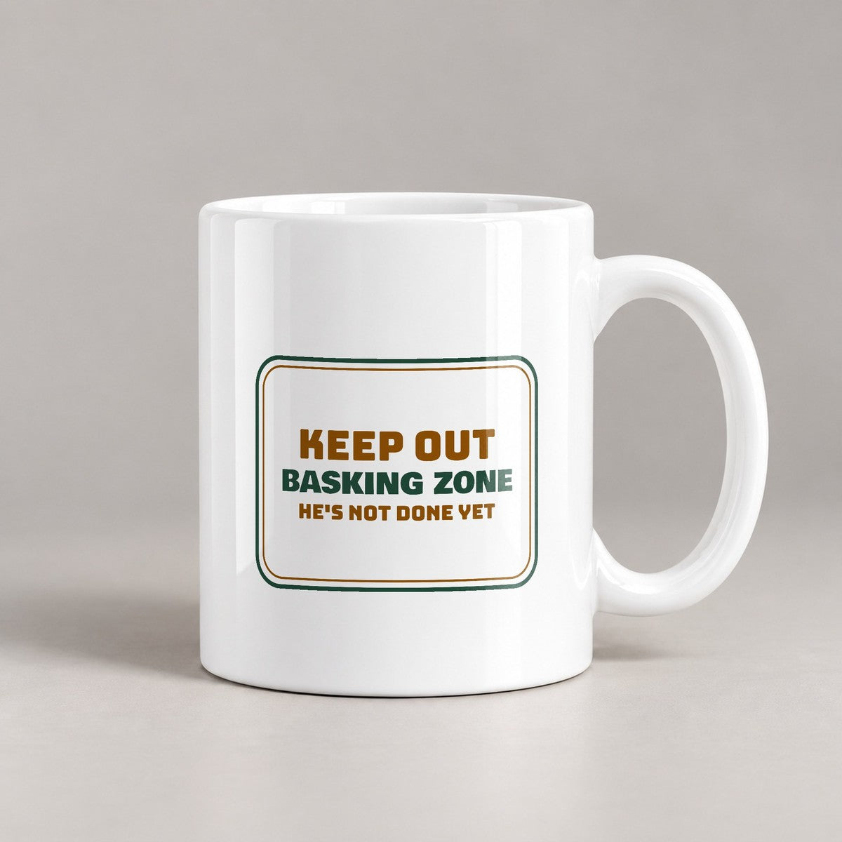 Reptile Coffee Mug Basking Zone Keep Out For Dad - photo 1