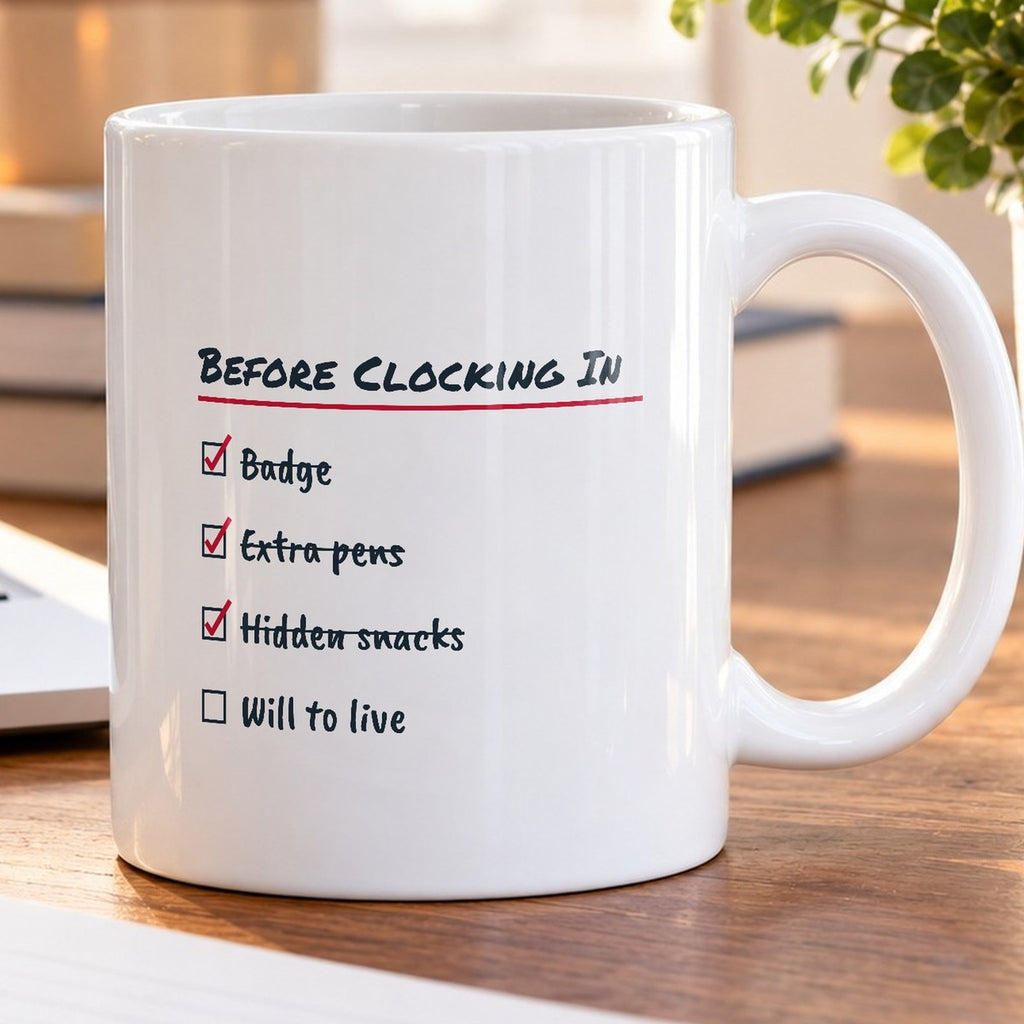 Funny Nurse Coffee Mug Will To Live Checklist - photo 5