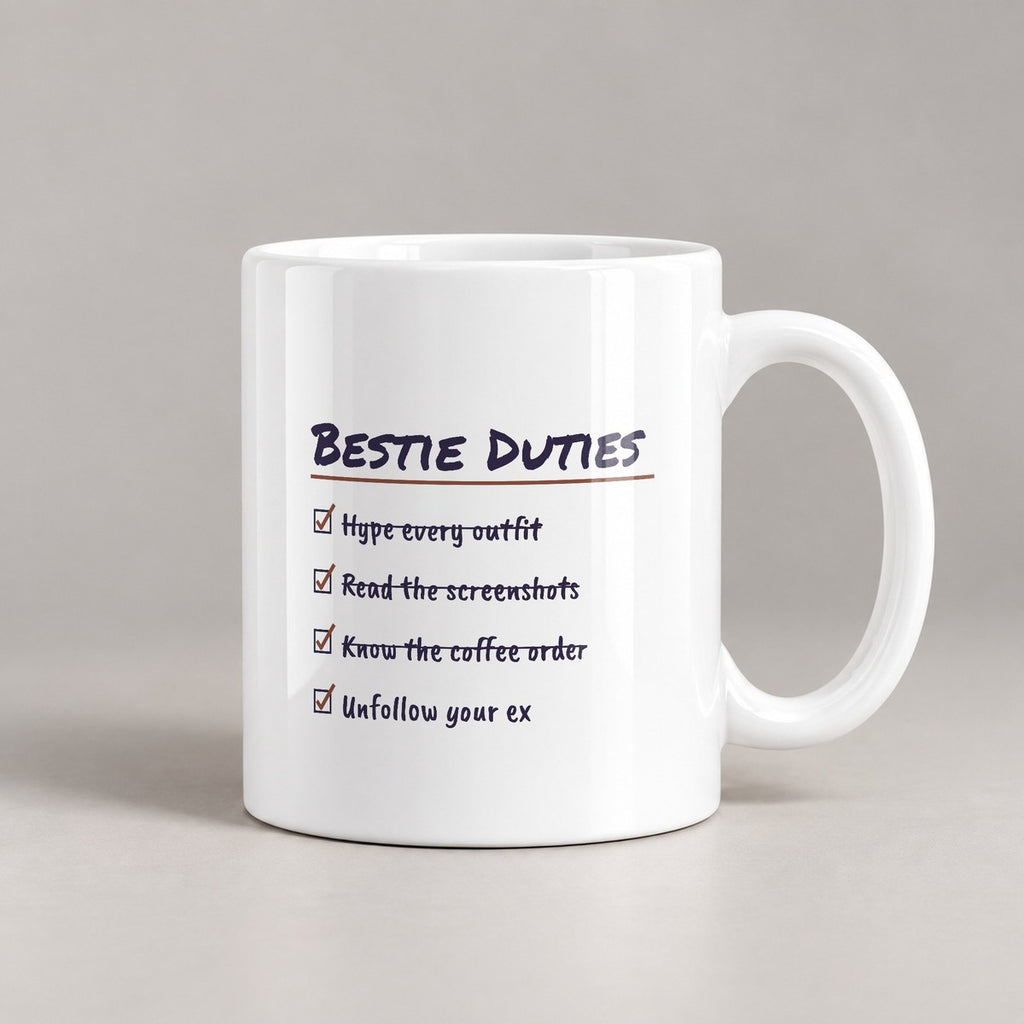 Funny BFF Mug Read The Screenshots Unfollowed Your Ex Checklist - photo 2