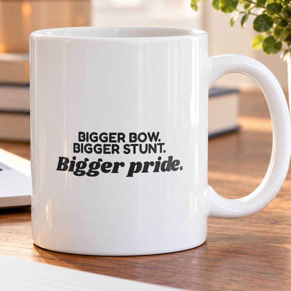 Cheer Mom Coffee Mug Bigger Bow Bigger Stunt - photo 5