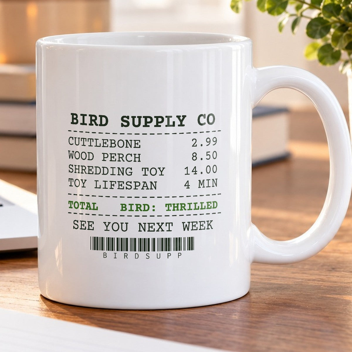 Funny Bird Owner Mug Toy Lifespan Four Minutes Receipt Cup - photo 5