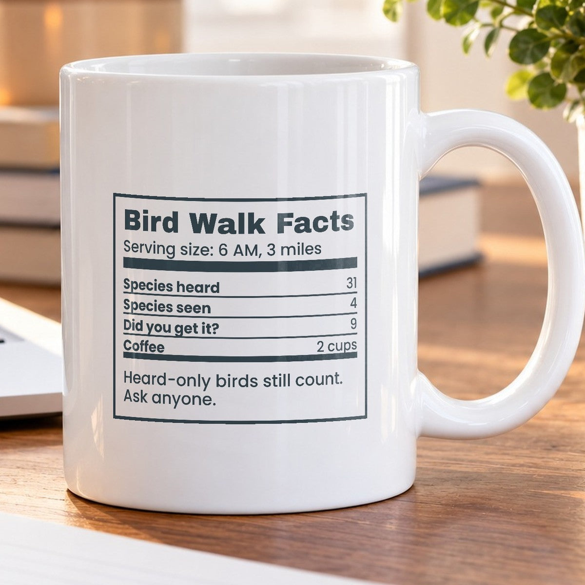 Funny Birdwatching Coffee Mug Bird Walk Facts Species Heard - photo 5