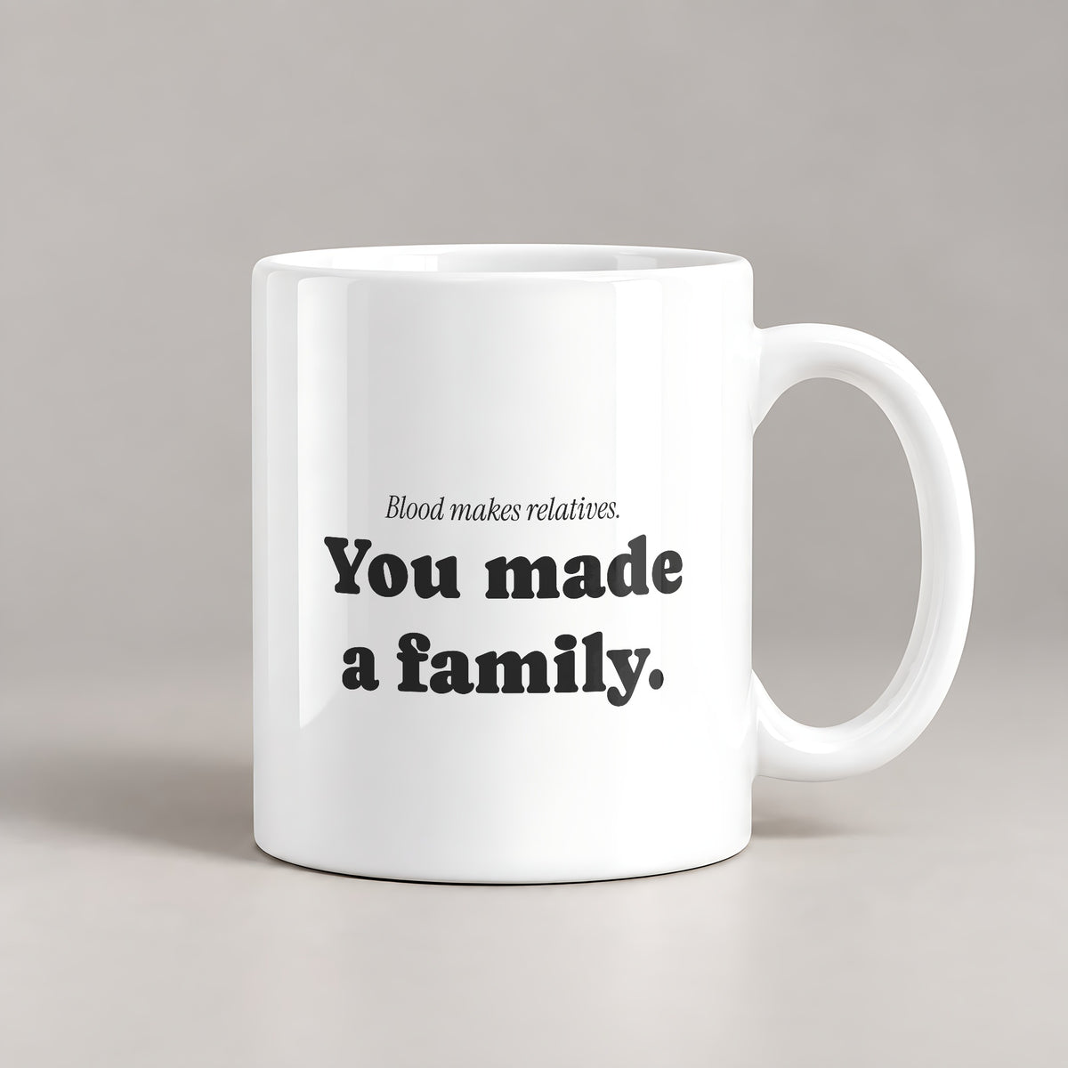 Stepdad Coffee Mug Blood Makes Relatives You Made Family - photo 1