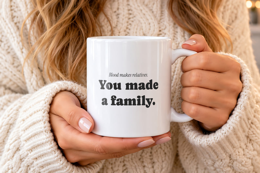 Stepdad Coffee Mug Blood Makes Relatives You Made Family - photo 2