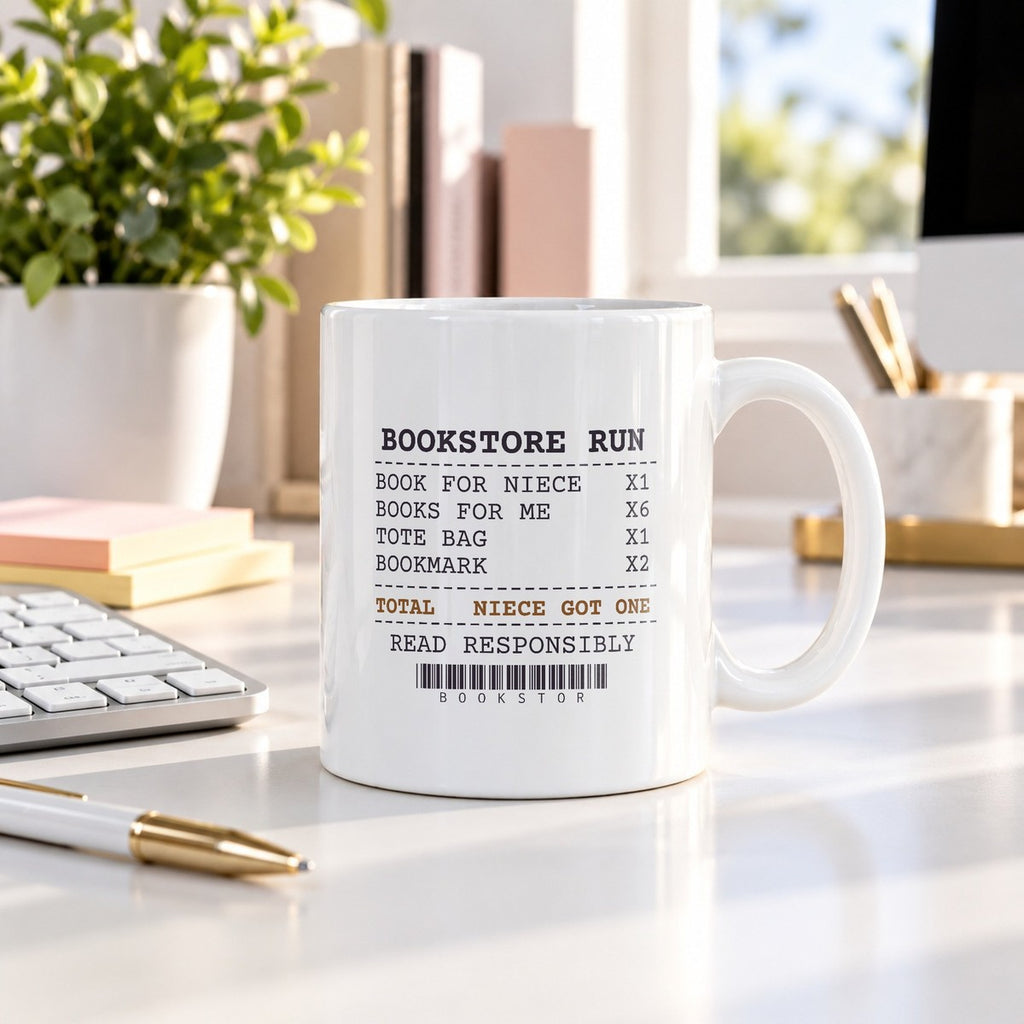 Funny Book Lover Mug Niece Got One I Got Six Bookstore Receipt - photo 2