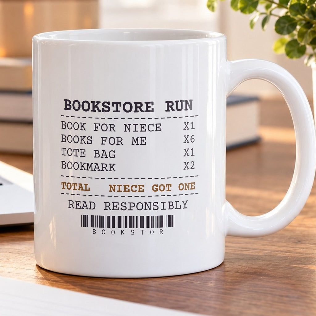 Funny Book Lover Mug Niece Got One I Got Six Bookstore Receipt - photo 5