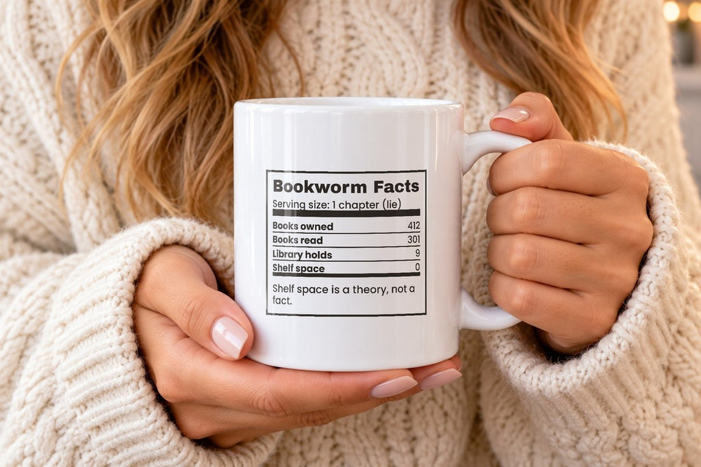 Funny Book Lover Coffee Mug Bookworm Facts Library Holds 9 - photo 1